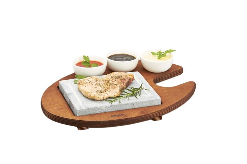 Set Pietra Ollare Rettangolare 16 x 20 cm - Bisetti