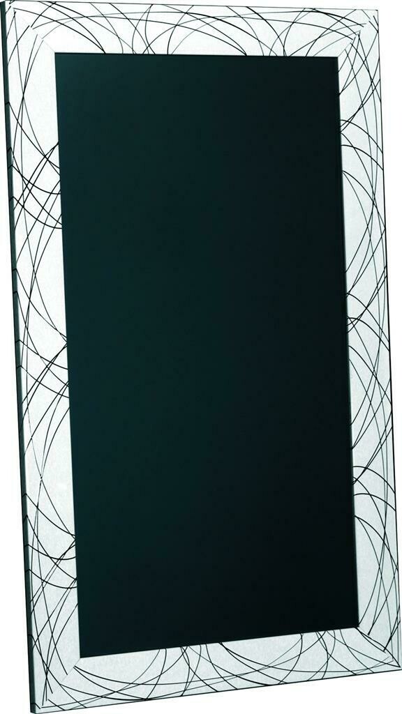 Chalkboard 60 x 100 cm White Black Lines Tokyo MT302 - Nero Lavagne