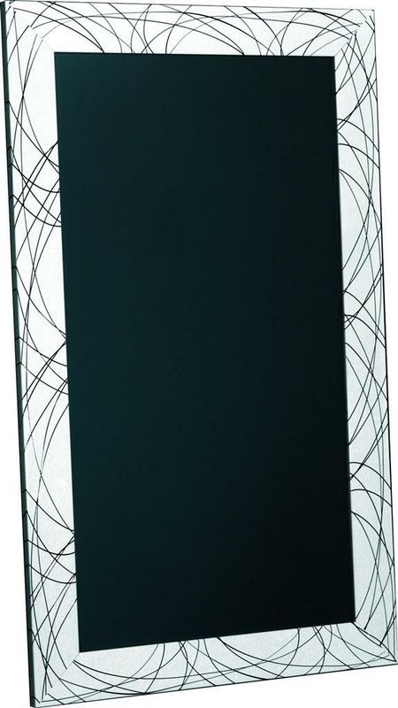 Chalkboard 60 x 100 cm White Black Lines Tokyo MT302 - Nero Lavagne
