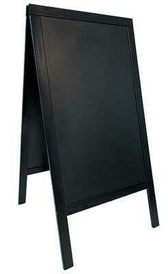 Securit sandwich board 125x70 cm black for horeca use