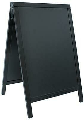 Securit chalkboard Duplo 85x55 cm black for horeca use