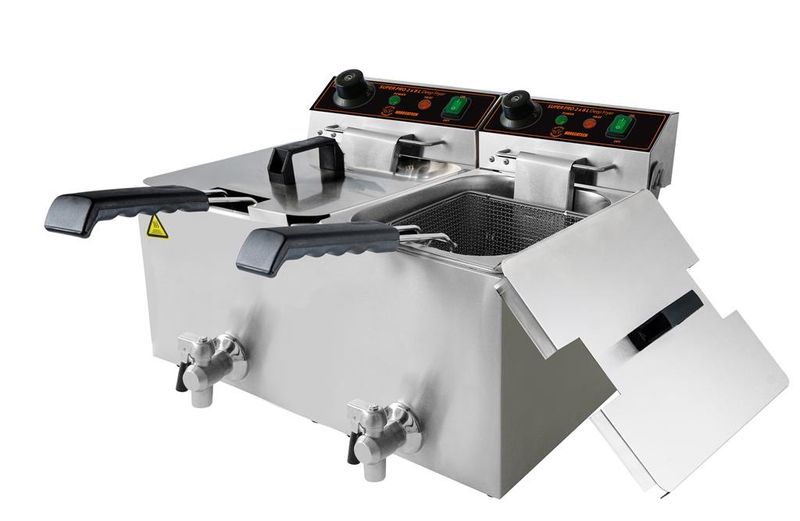 Doppelfritteuse 8 + 8 l Super Pro - Horecatech