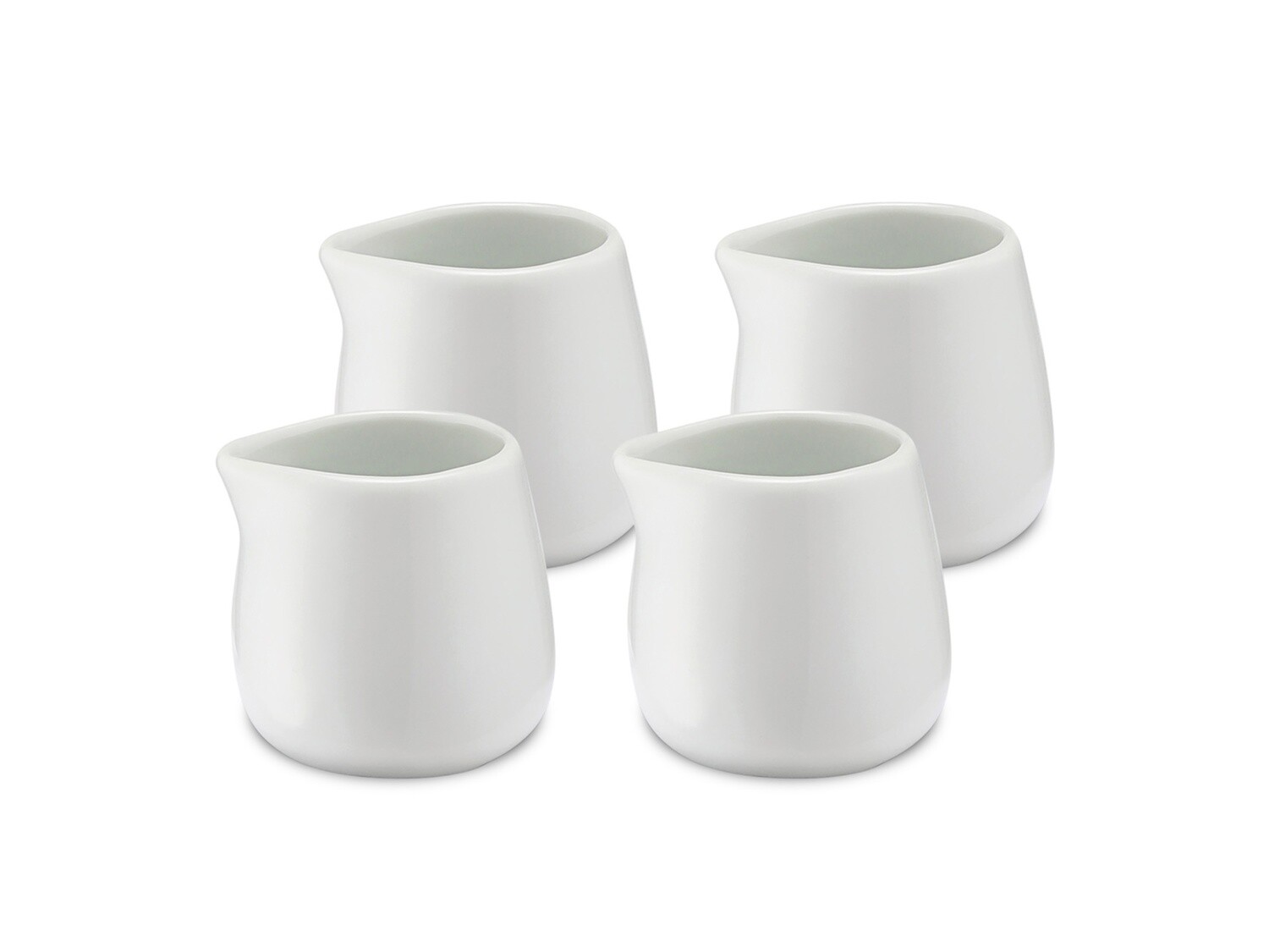 Set of 4 porcelain milk jugs 100 ml - Weis
