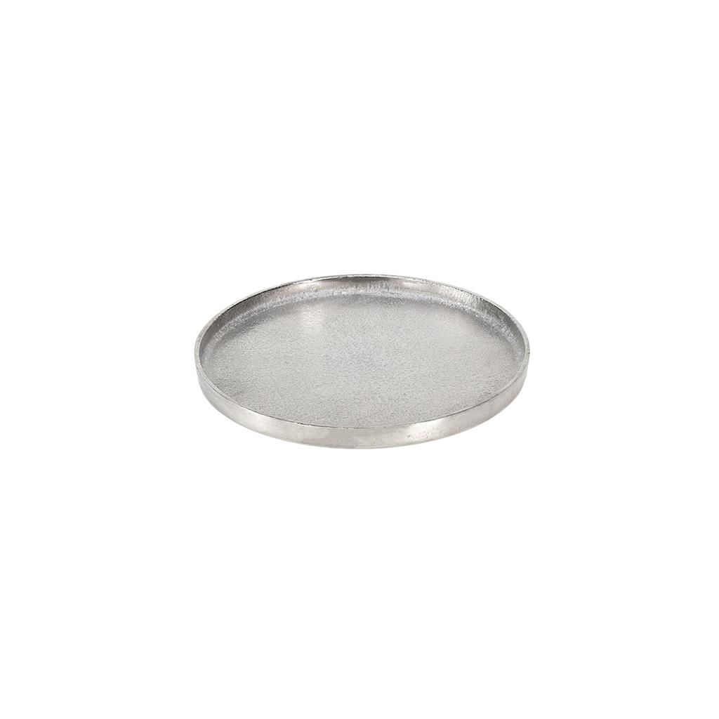 Round Tray 25 cm Saint Tropez Silver - Tirolix