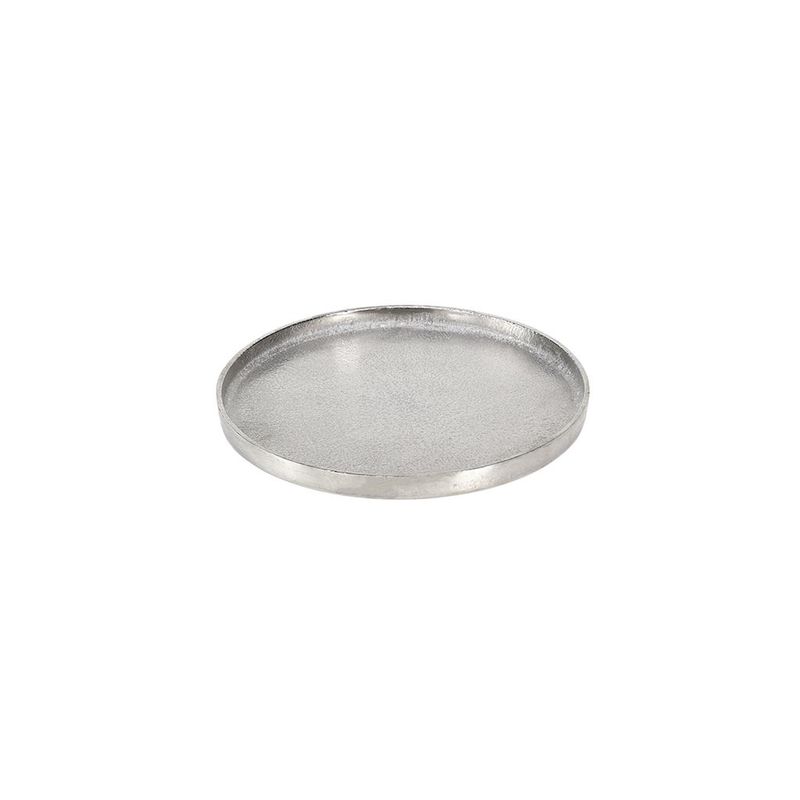Rundes Tablett 25 cm Saint Tropez Silber - Tirolix