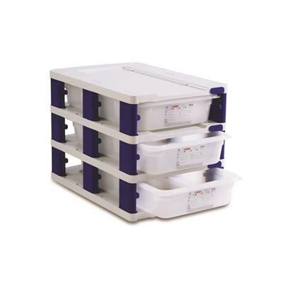 Araven 3 GN 1/1 container tower 53x32.5 cm for professional horeca use