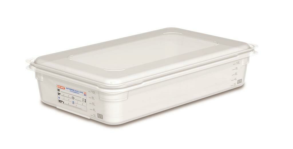 Contenitore Araven GN 1/1 13 L con coperchio in polipropilene per cucina horeca