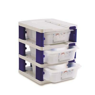 Araven Turm 3 GN 1/2 Behaelter 32,5x26,5 cm fuer Gastronomie