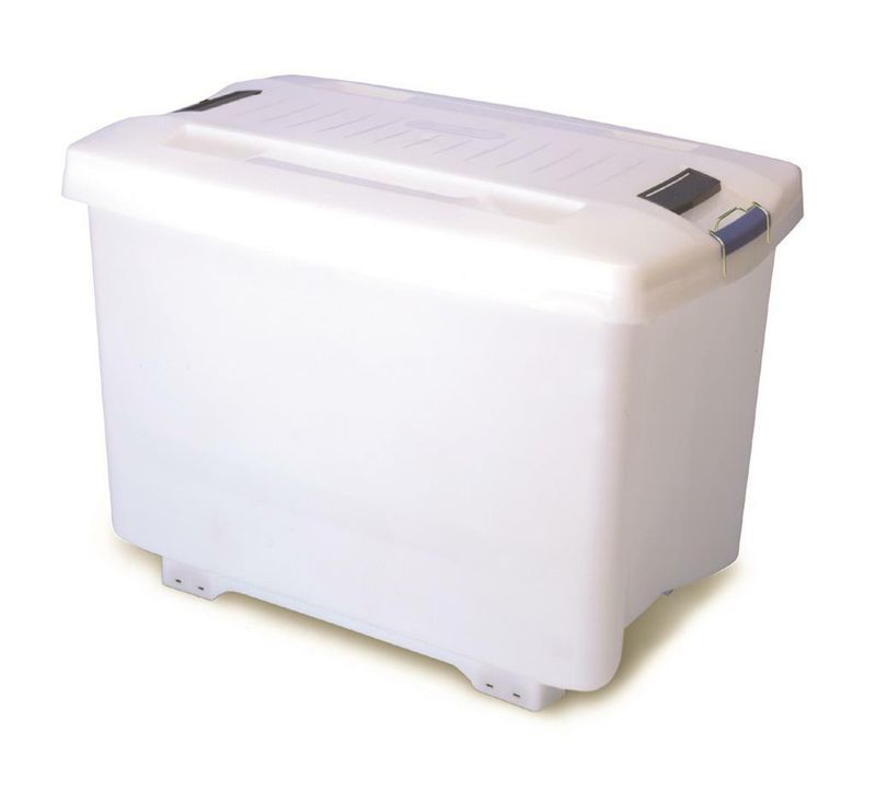 Araven 70 L polypropylene food container with lid for professional horeca use