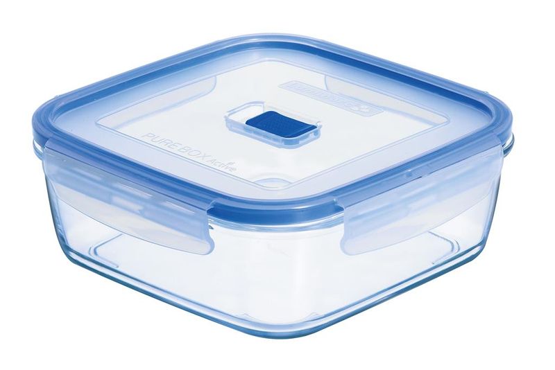 Arcoroc 18x18 Pure Box container tempered glass horeca