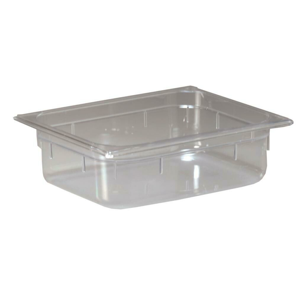 Inoxmacel GN 1 2 polycarbonate pan 32.5x26.5 h6.5 transparent horeca use