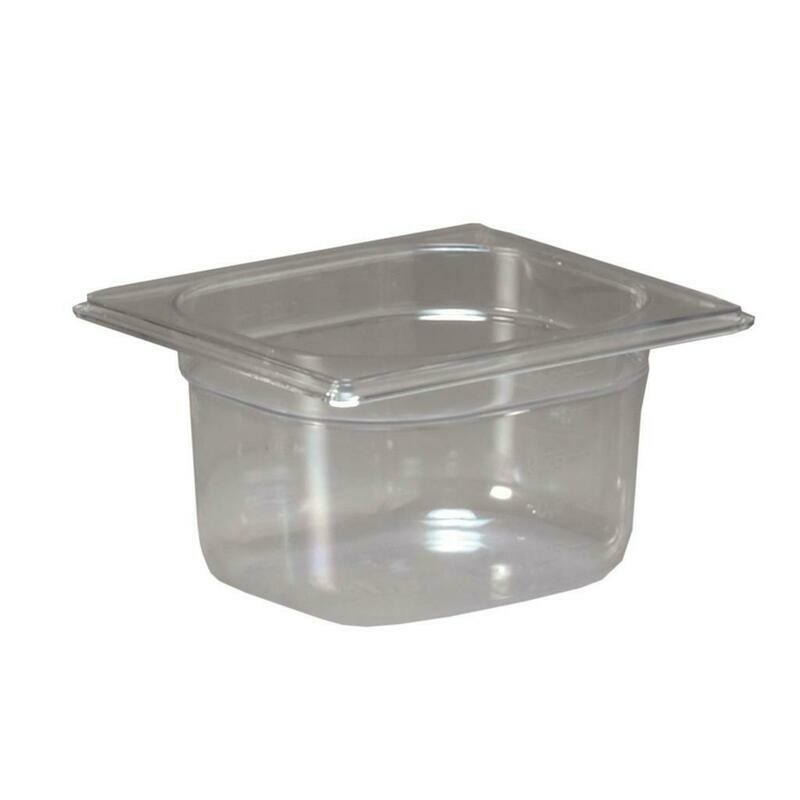 Vasca Gastronorm 1 6 Inoxmacel policarbonato 17,6 x 16,2 cm H10 per uso professionale horeca