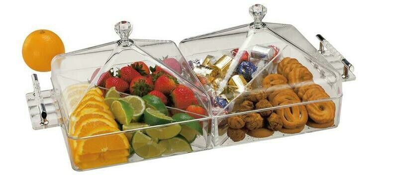 Antipastiera Rettangolare con Coperchio 38 x 19 cm - Tirolix