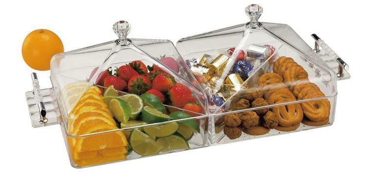 Appetizer Dish Rectangular with Lid 38 x 19 cm - Tirolix