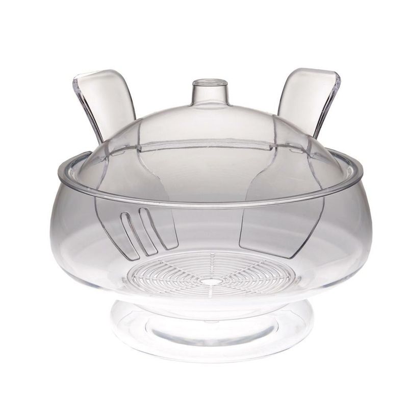 Bowl with Lid and Cutlery 27 cm Show - Tirolix