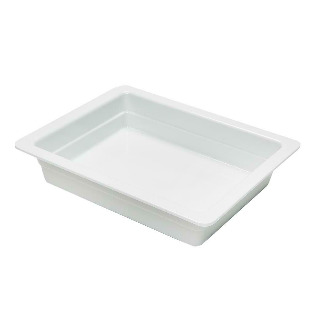Gastronorm Food Pan 1/2 32.5 x 26 cm White Melamine - Tirolix