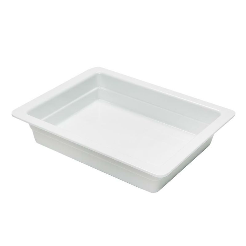 Gastronorm Food Pan 1/2 32.5 x 26 cm White Melamine - Tirolix