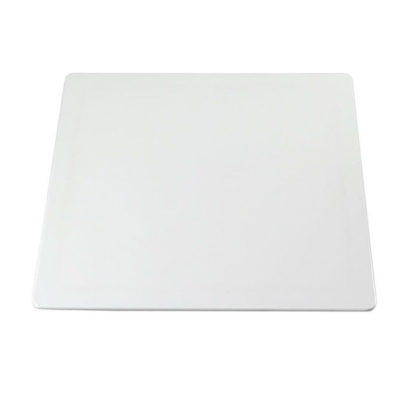Square Plate 36.5 x 36.5 cm White Melamine - Tirolix