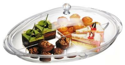 Appetizer Dish Oval with Lid 40 x 30 cm Show - Tirolix