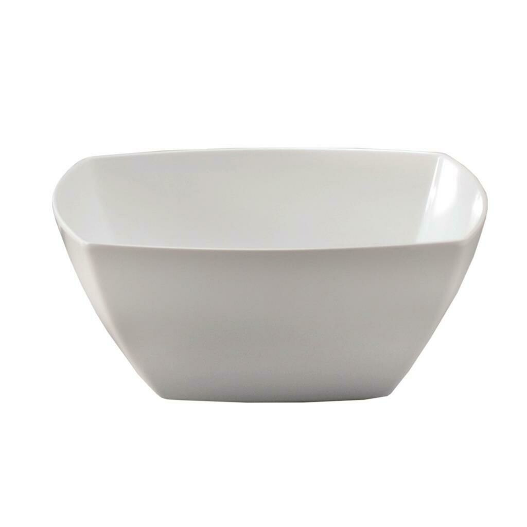 Square Salad Bowl 19 x 19 cm White Melamine - Tirolix