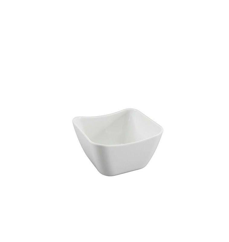 Square Salad Bowl 17 x 17 cm White Melamine - Tirolix
