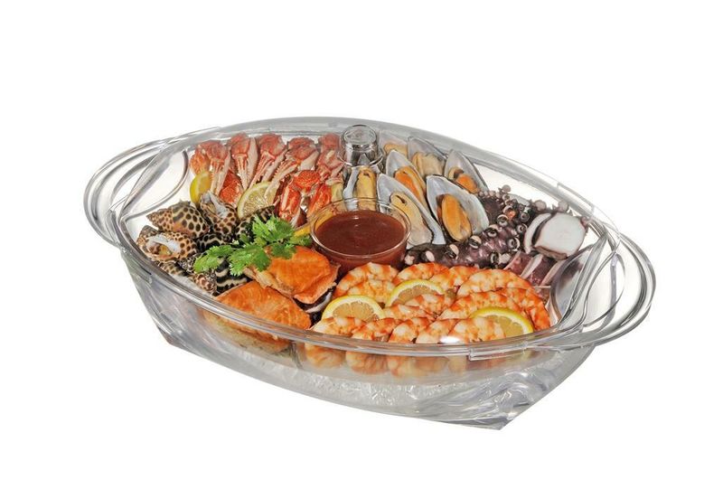 Oval Plate with Lid 40 x 30 cm Show - Tirolix