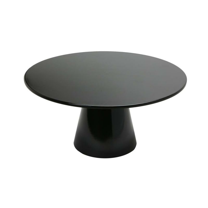 Round Cake Stand 36 cm Black Melamine - Tirolix