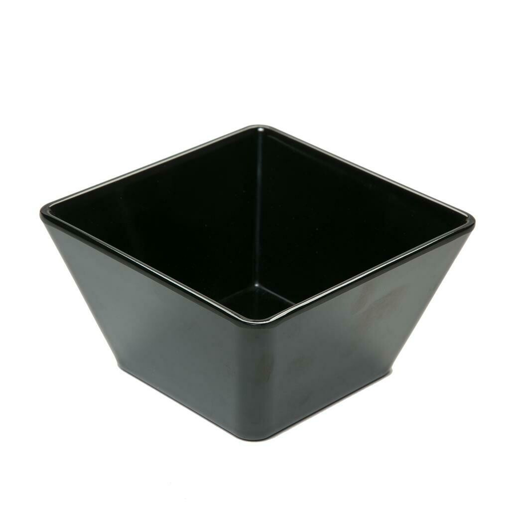 Coppetta Quadra 9 x 9 cm Nero Melamina - Tirolix