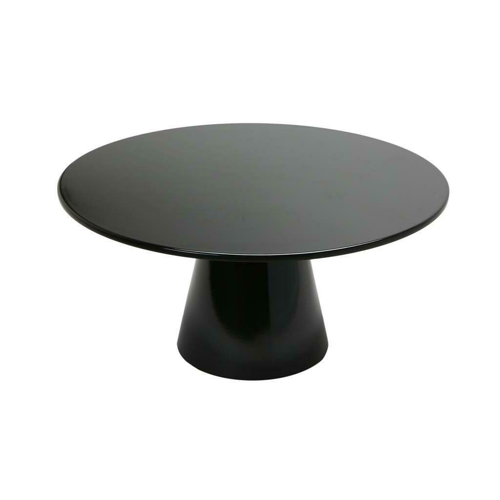 Round Cake Stand 30 cm Black Melamine - Tirolix
