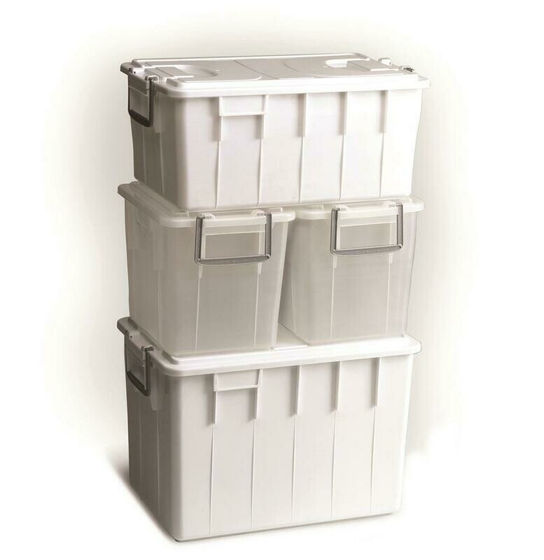 Contenitore Con Coperchio 40 lt Trasparente Box - Sss