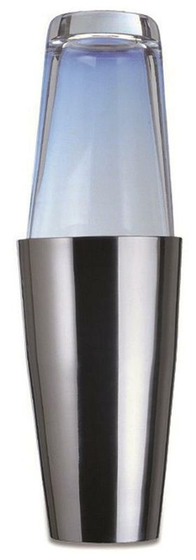 Ilsa Boston shaker 50 cl stainless with glass cup horeca