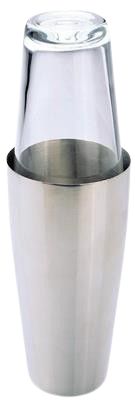 Ilsa Boston shaker Easy 50 cl stainless with glass cup horeca