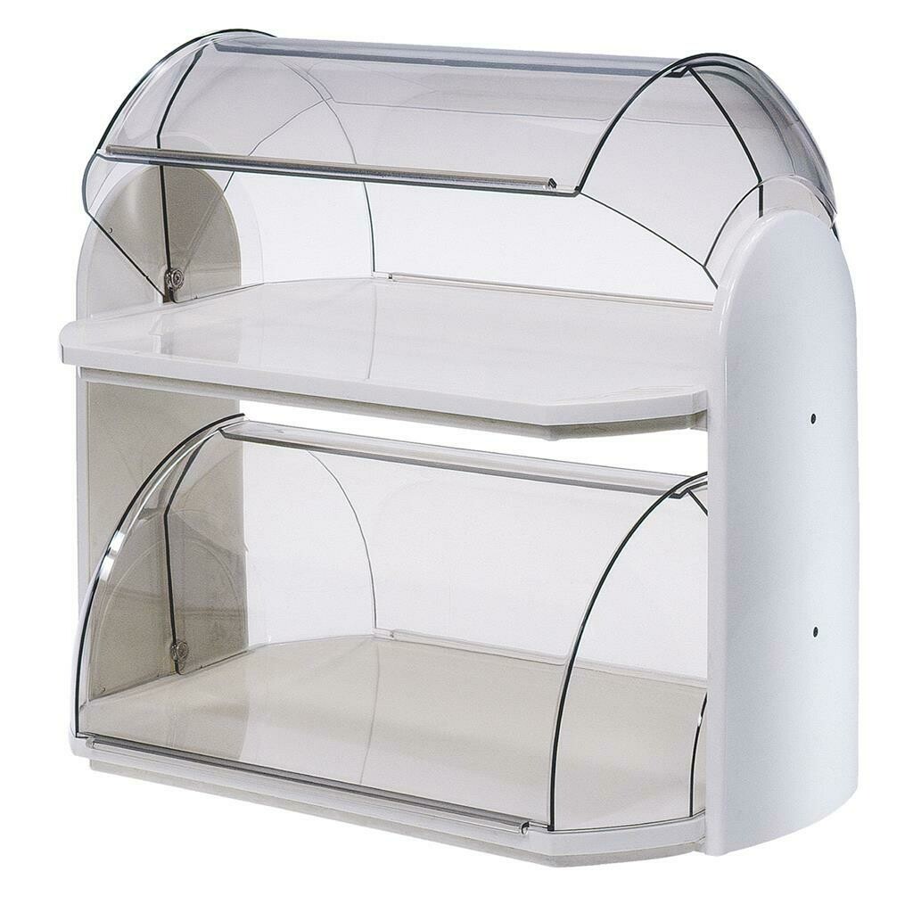 Double Pastry Tray 45 x 30 cm White - Cosmoplast
