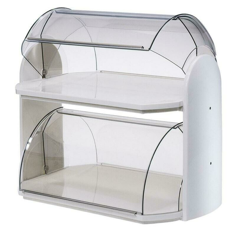Double Pastry Tray 45 x 30 cm White - Cosmoplast