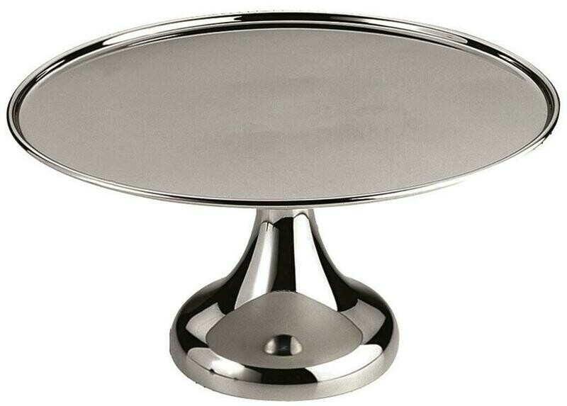 Ilsa Tortenständer rund 35 cm Edelstahl Buffet Patisserie Horeca