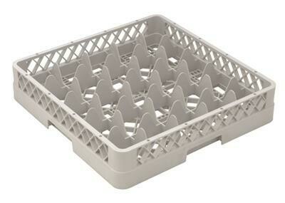 Inoxmacel rack base 50 x 50 cm 25 compartments 88 x 88 x 88 mm horeca use