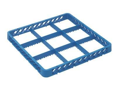 Inoxmacel rack extender 50 x 50 cm 9 compartments 151 mm horeca use