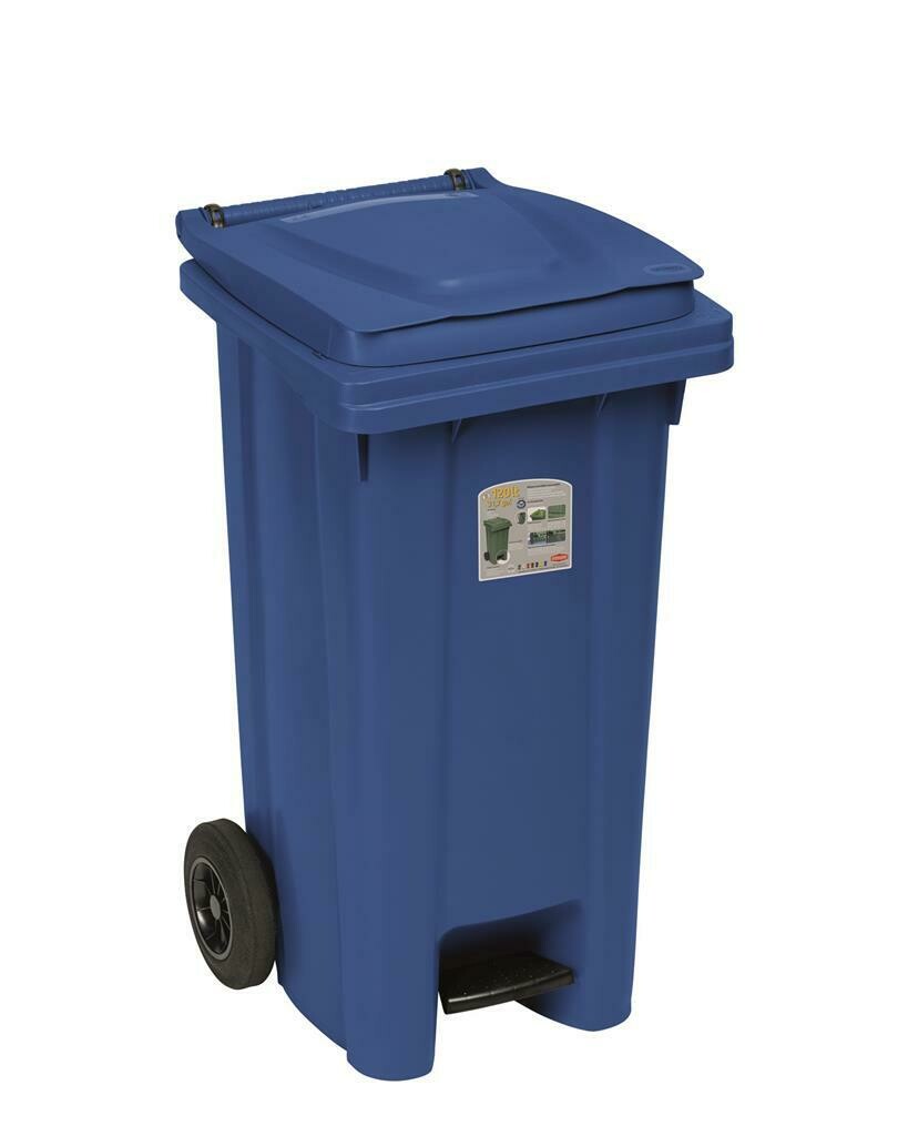 Recycling Bin 120 l Blue - Stefanplast