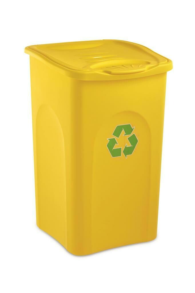 Recycling Bin 50 l Yellow Begreen - Stefanplast