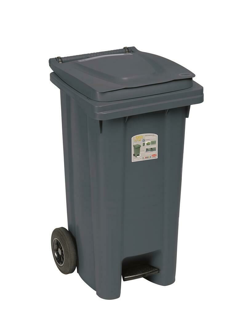 Recycling Bin 120 l Grey - Stefanplast