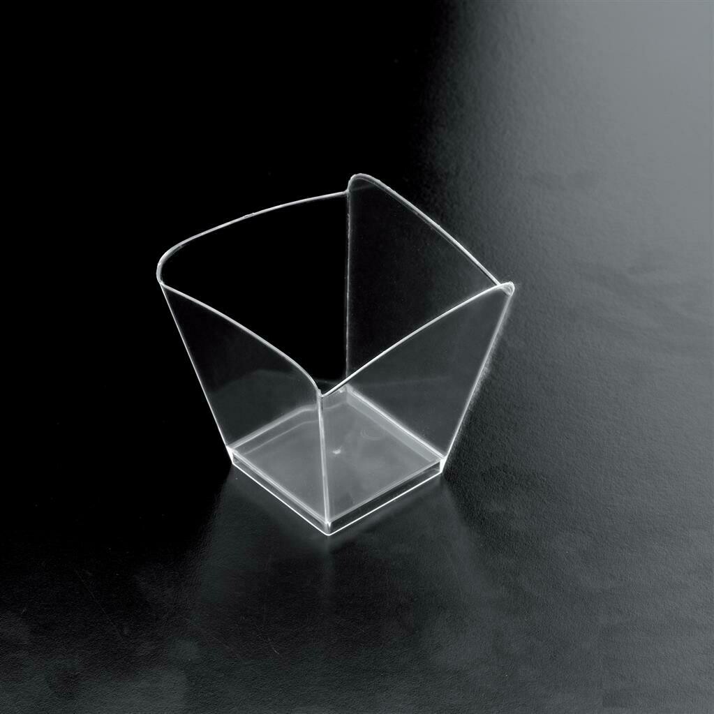Set of 25 Small Bowls Onda 9.5 cl Transparent - Gold Plast