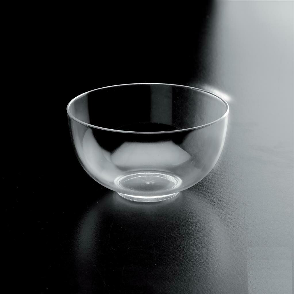 Set of 12 Small Bowls 12 cl Transparent - Gold Plast