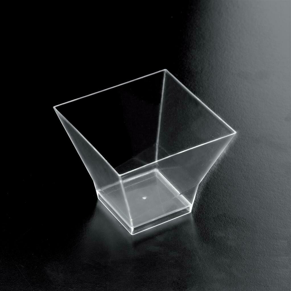 Set of 25 Glasses Pagoda 12 cl Transparent - Gold Plast