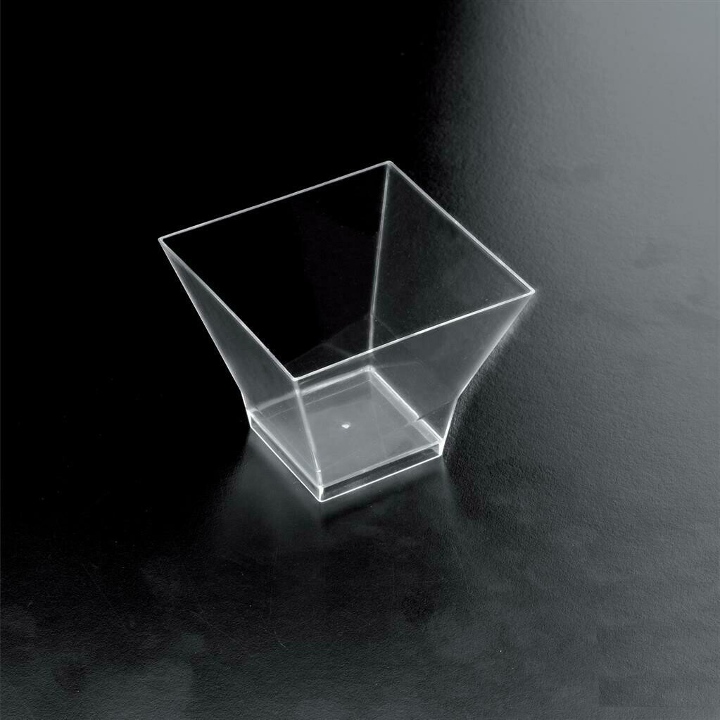 Pagoda Cup 9 cl Transparent - Gold Plast