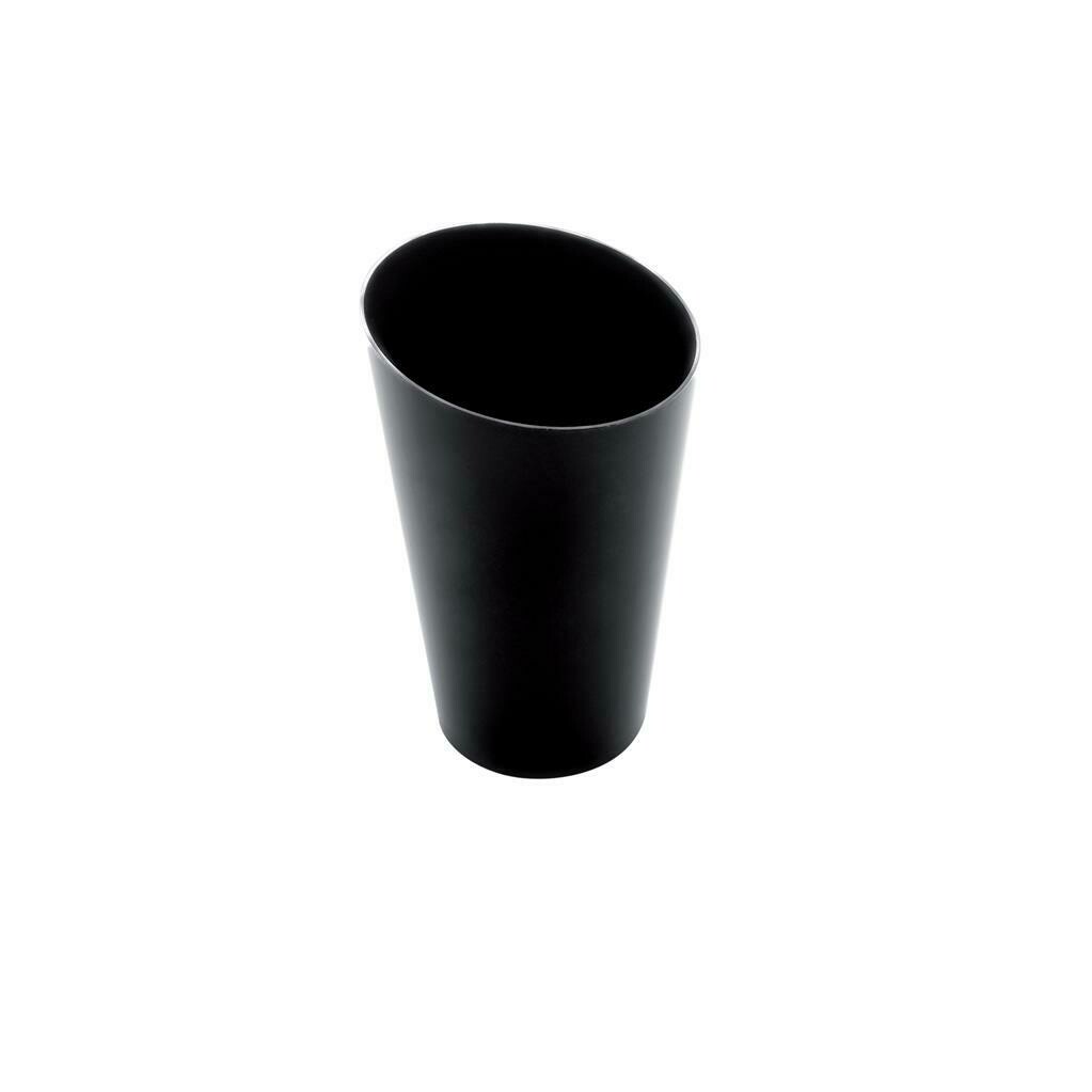 Tall Conical Glasses 7 cl Black - Gold Plast