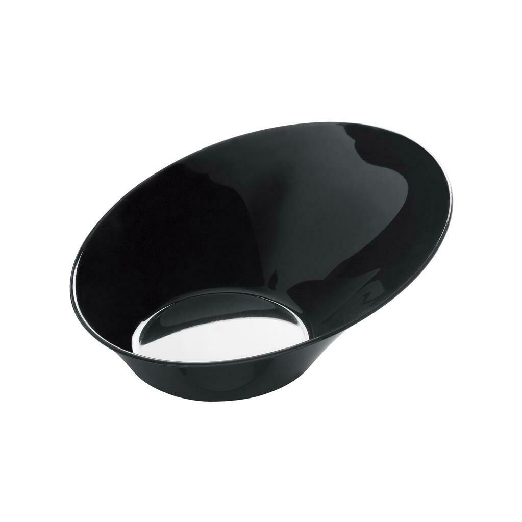 Set of 50 Small Bowls Sodo 5 cl Black - Gold Plast