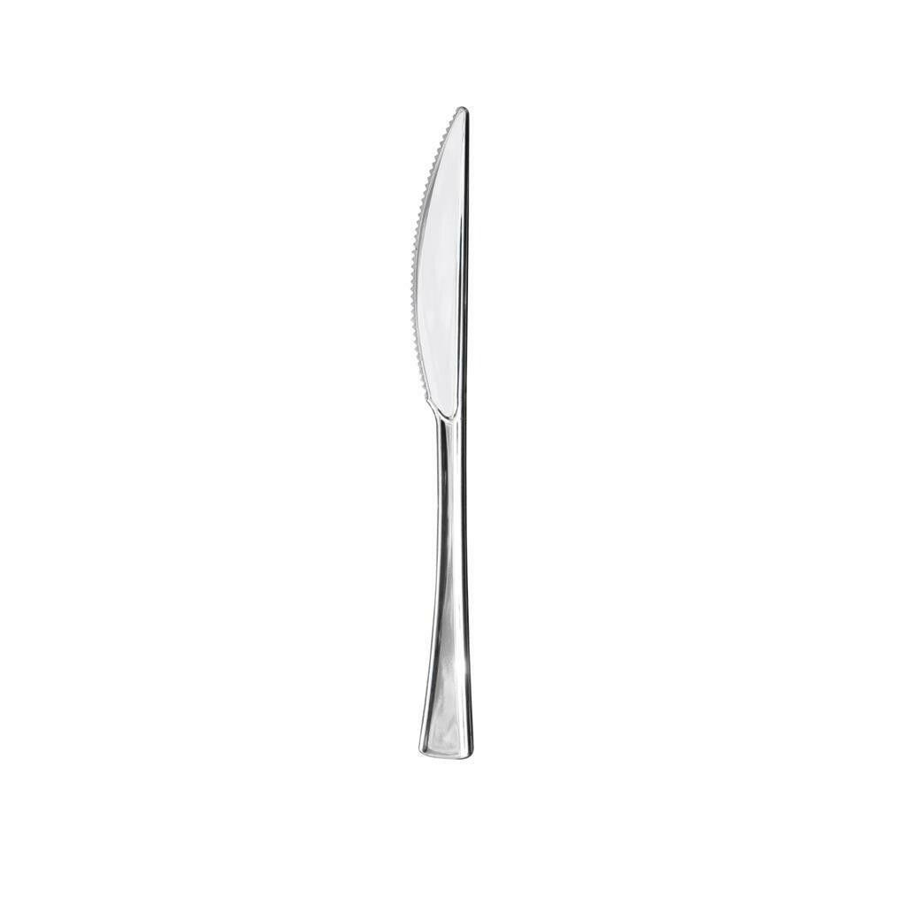 Set of 50 Table Knives 19 cm Chrome - Gold Plast