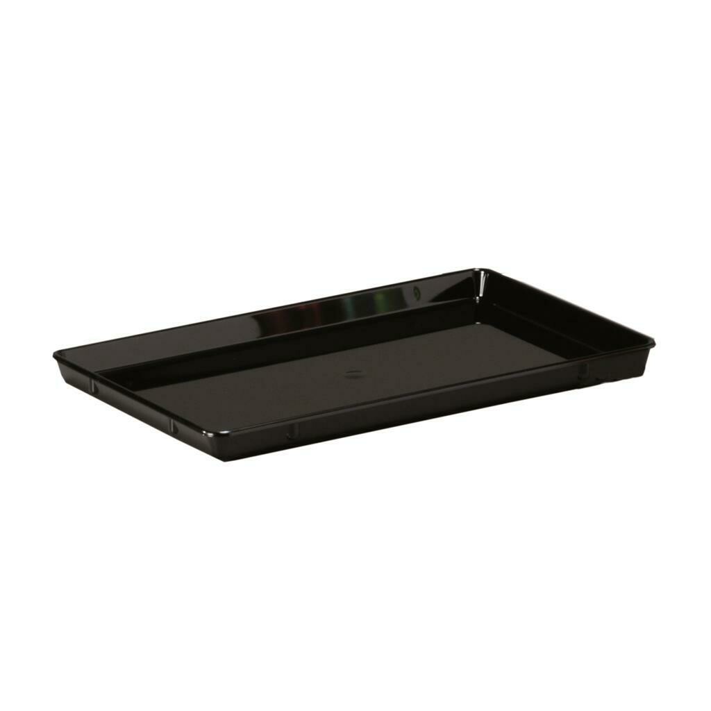 Inoxmacel black tray 29x19.5 cm stainless steel for horeca use