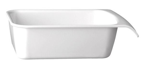Bowl GN 1/4 "Cascade" 16.2 x 26.4 cm 1.5L White - APS
