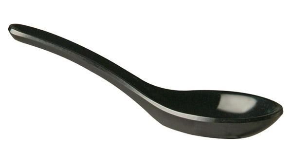 Finger food spoon "Hong Kong" 4.5 x 13.5 cm Black - APS